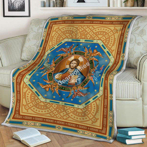 Jesus Eastern Orthodox Blanket