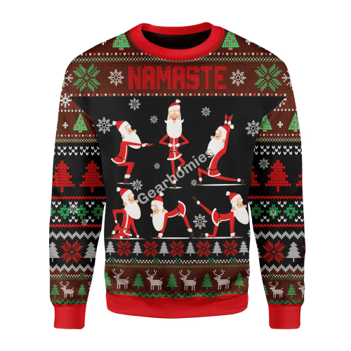 Merry Christmas Gearhomies Unisex Christmas Sweater Yoga 3D Apparel