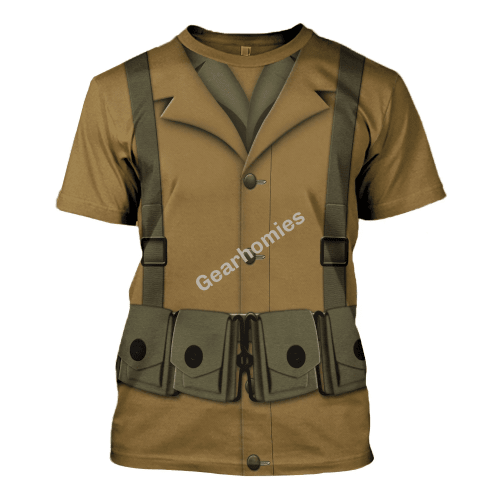 Gearhomies Unisex T-Shirt US Army WW1 Infantryman 3D Apparel