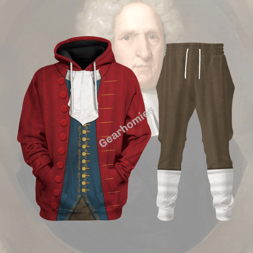 John Hancock Historical Tracksuit Hoodies Pullover Sweatshirt