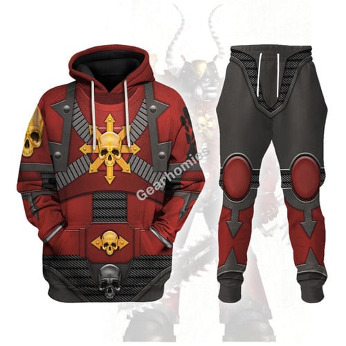 Red Corsairs Warband Colour Scheme Hoodies Pullover Sweatshirt Tracksuit