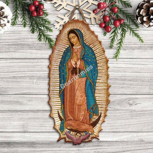 GearHomies Ornament Our Lady Of Guadalupe Wood