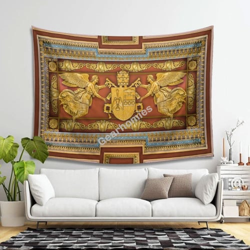 GearHomies Tapestry  Gregory XVI Coat Of Arms Living Room Decoration