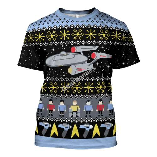 Gearhomies Unisex T-shirt Star Trek 3D Costumes
