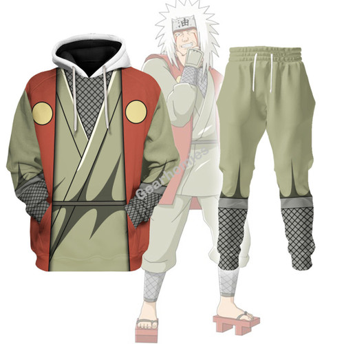 GearHomies Tracksuit Hoodies Jiraiya Naruto 3D Costumes