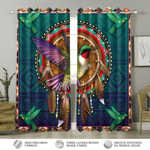 Birds Native American Curtains