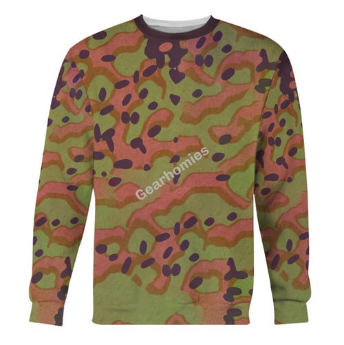 Platanenmuster German World War II Camouflage Patterns Sweatshirt