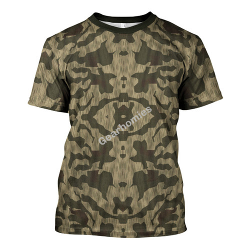 Splinter B Luftwaffen-Splittertarnmuster German Worldwar II Camouglage Patterns T-Shirt