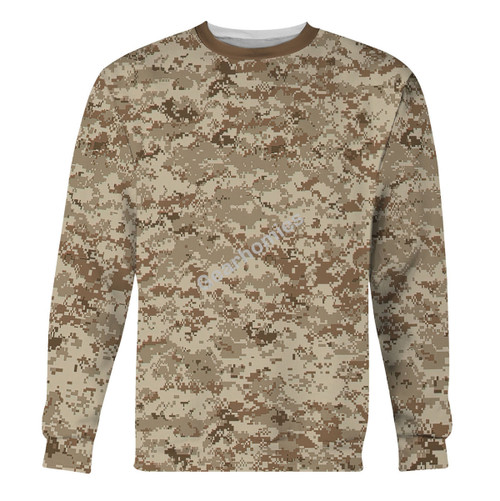 Gearhomies American Navy Working Uniform (NWU) Type II Camo Sweatshirt