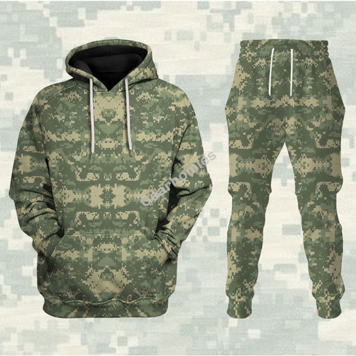 American ACU or Universal Camouflage Pattern (UCP) Camo Hoodies Pullover Sweatshirt Tracksuit