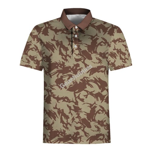 Bristish Desert (DPM) Camo Pattern Polo Shirt