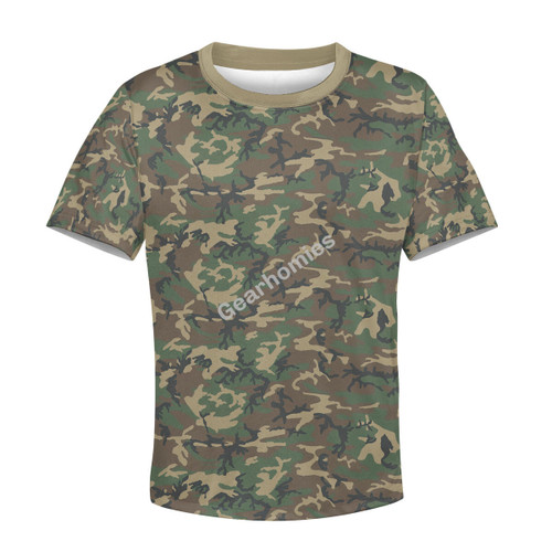 Gearhomies Army of the Republic of South Vietnam Special Forces Tiger Stripe CAMO T-Shirt