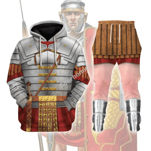 Roman Empire Soldier Historical Hoodies Pullover Sweatshirt Tracksuit
