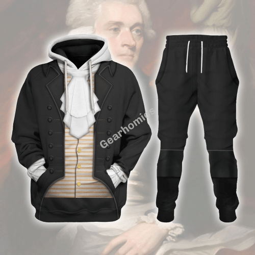 Thomas Jefferson Historical Hoodies Pullover Sweatshirt Tracksuit