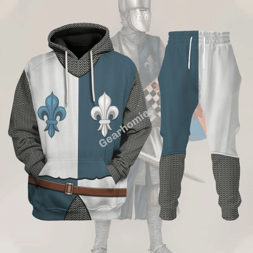 French Knight Historical Hoodies Pullover Sweatshirt Tracksuit