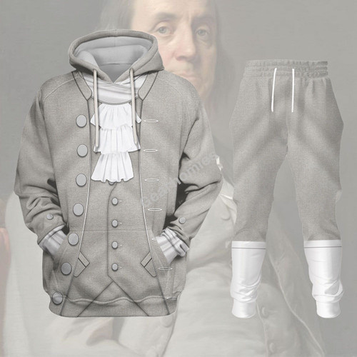 Benjamin Franklin Historical Hoodies Pullover Sweatshirt Tracksuit