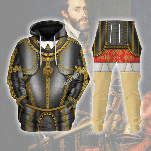 Charles V Holy Roman Emperor Historical Hoodies Pullover Sweatshirt Tracksuit