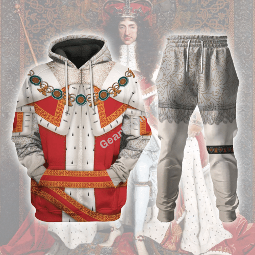 Charles II King of England Historical Hoodies Pullover Sweatshirt Tracksuit
