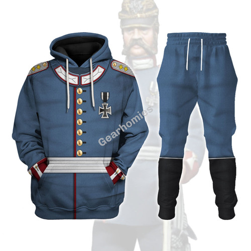 Prussian Officer Prussian Army 1871 Historical Hoodies Pullover Sweatshirt Tracksuit