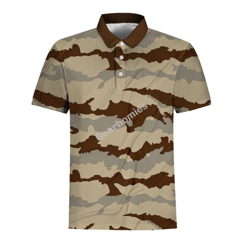 Camouflage Daguet Desert Camouflage Polo Shirt