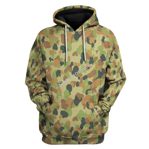 Australian AUSCAM Disruptive Pattern Camouflage Uniform Jelly Bean Camo Or Hearts And Bunnies Hoodie