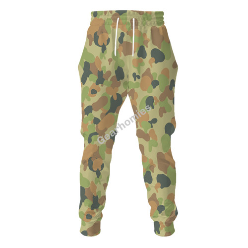 Australian AUSCAM Disruptive Pattern Camouflage Uniform Jelly Bean Camo Or Hearts And Bunnies Sweatpants