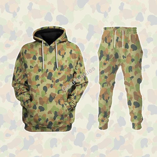 Australian AUSCAM Disruptive Pattern Camouflage Uniform Jelly Bean Camo Or Hearts And Bunnies Hoodie Pullover Sweatshirt Tracksuit