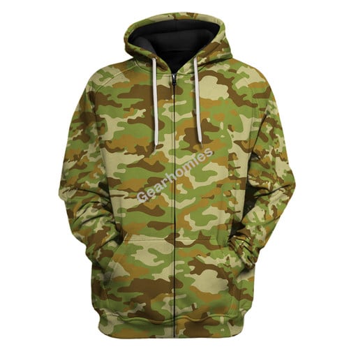 AMCU Australian Multicam Camouflage Uniform Zip Hoodie