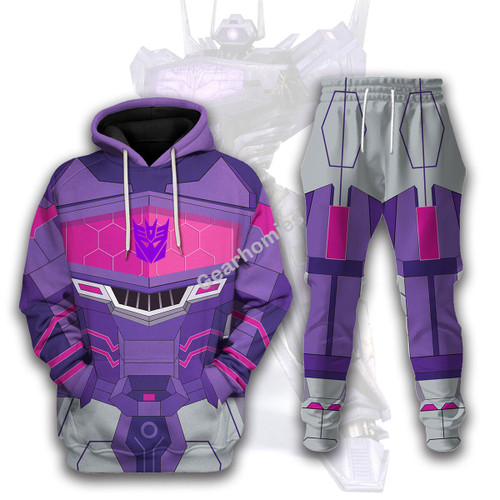 Shockwave Decepticons Transformers Robot Hoodie T shirt Sweatshirt Tracksuit