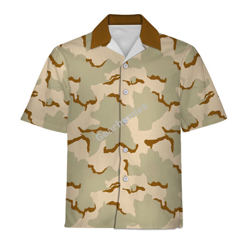 American American Desert Combat Uniform (DCU) CAMO Hawaiian Shirt