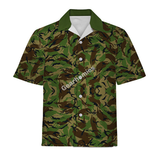 British Disruptive Pattern (DPM) Material British Armed Forces Hawaiian Shirt