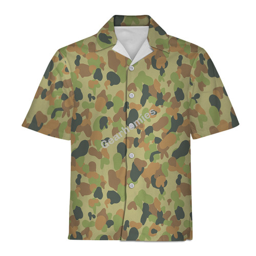 Australian AUSCAM Disruptive Pattern Camouflage Uniform Jelly Bean Camo Or Hearts And Bunnies Hawaiian Shirt