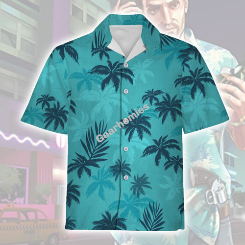 Gearhomies Hawaiian Shirt Tommy Vercetti Outfit Cosplay Apparel