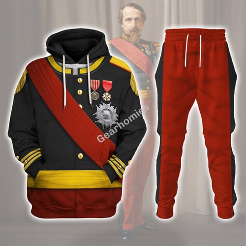 Gearhomies Napoleon III Uniform All Over Print Hoodie Sweatshirt T-Shirt Hawaiian Tracksuit