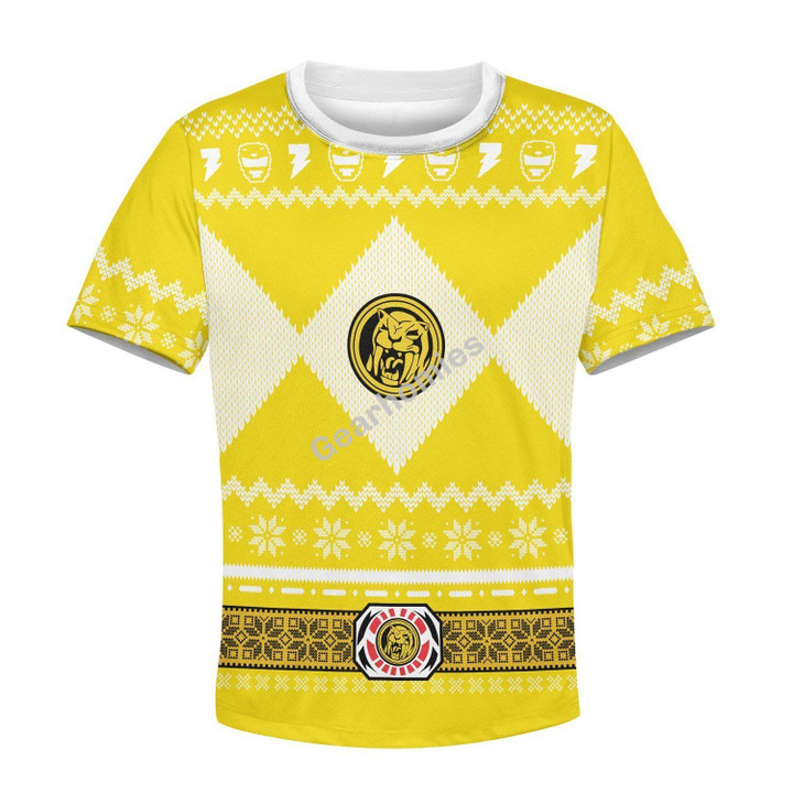 Gearhomies Yellow Power Rangers Kid T-Shirt
