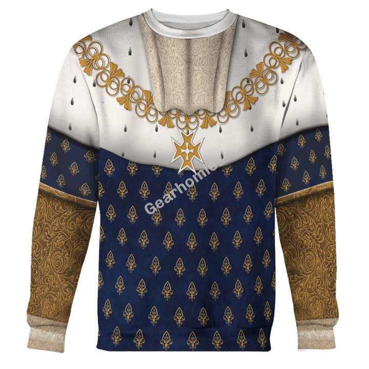 Gearhomies Unisex Sweatshirt Louis XIV of France 3D Apparel