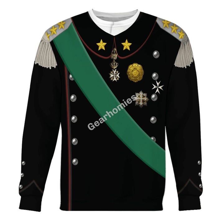 Gearhomies Unisex Sweatshirt Victor Emmanuel III King of Italy 3D Apparel