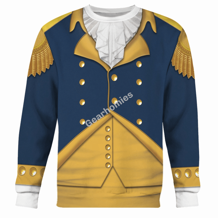 Gearhomies Unisex Sweatshirt General George Washington 3D Apparel