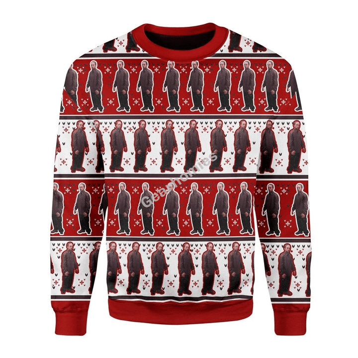 Merry Christmas Gearhomies Unisex Christmas Sweater Robert Pattinson Meme Kitchen 3D Apparel