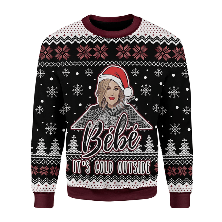 Merry Christmas Gearhomies Unisex Christmas Sweater B??b?? It's Cold Outside 3D Apparel
