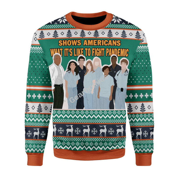 Merry Christmas Gearhomies Unisex Christmas Sweater Greys Anatomy