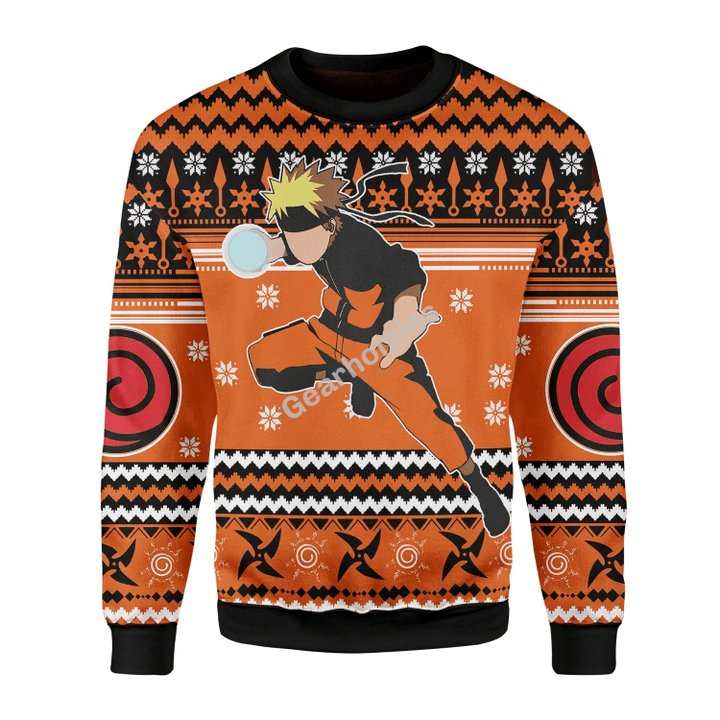 Merry Christmas Gearhomies Unisex Christmas Sweater Ninja