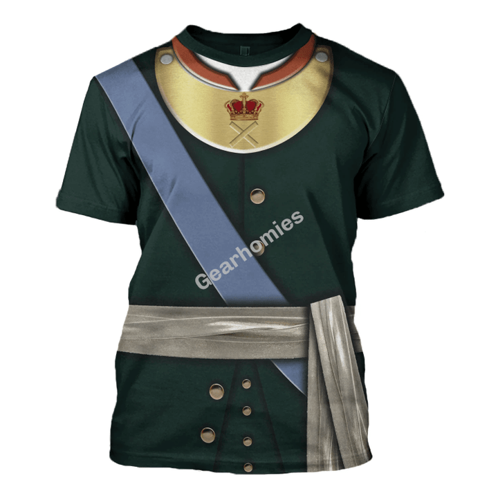 Gearhomies Unisex T-Shirt Emperor Pyotr I of Russia (1969 - 1725) 3D Apparel