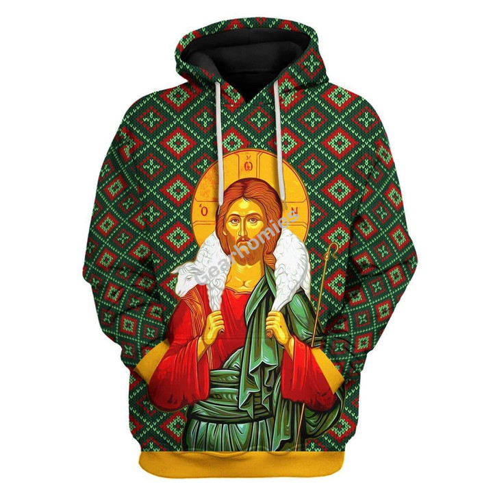 GearHomies Unisex Tops Pullover Sweatshirt Orthodox Jesus Christ 3D Apparel