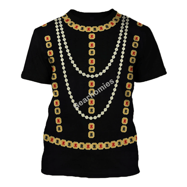 Gearhomies Unisex T-Shirt Elisabeth of Valois Queen of Spain 3D Apparel