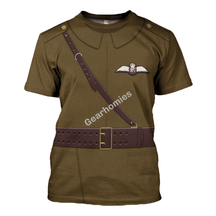 Gearhomies Unisex T-Shirt WWI British Royal Flying Corps 3D Apparel