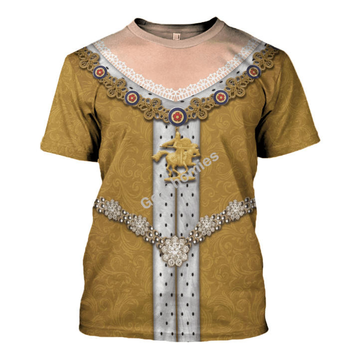 Gearhomies Unisex T-Shirt Anne Queen of Great Britain 3D Apparel