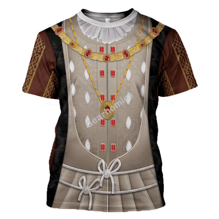 Gearhomies Unisex T-Shirt Henry VIII King of England 3D Apparel