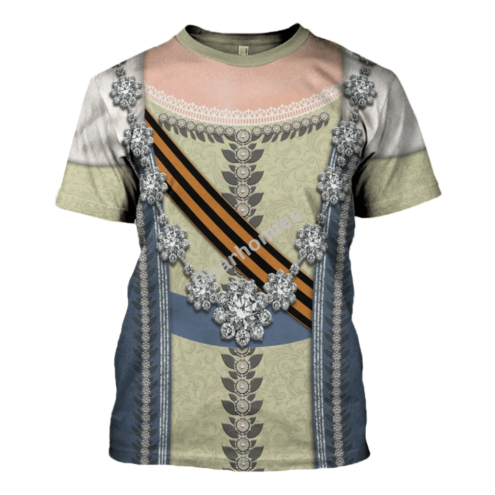 Gearhomies Unisex T-Shirt Catherine the Great 3D Apparel