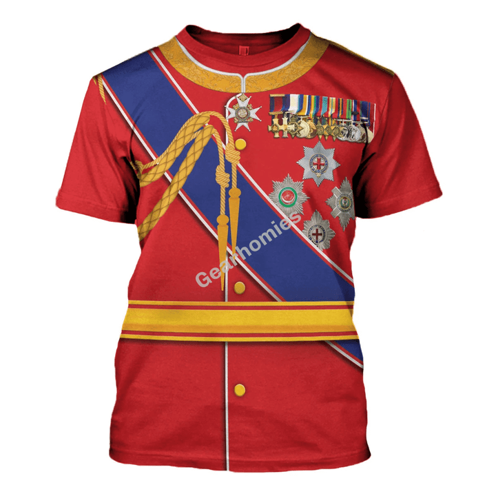 Gearhomies Unisex T-Shirt King Edward VII of the United Kingdom 3D Apparel